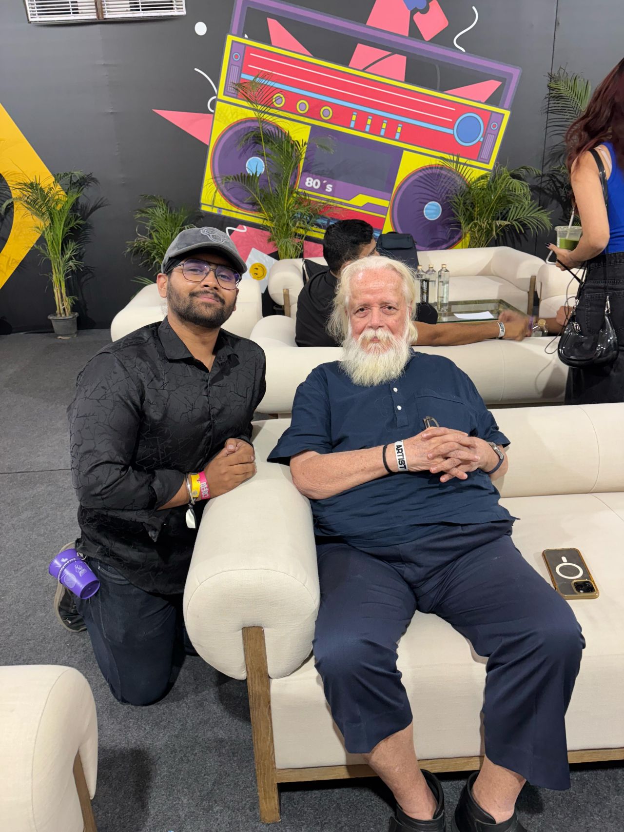 Piyush with Nambi Narayanan